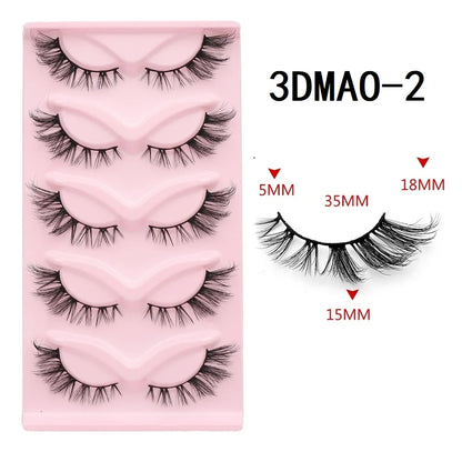 Cat Eye 3D Lashes – Fluffy, Wispy, Manga Magic