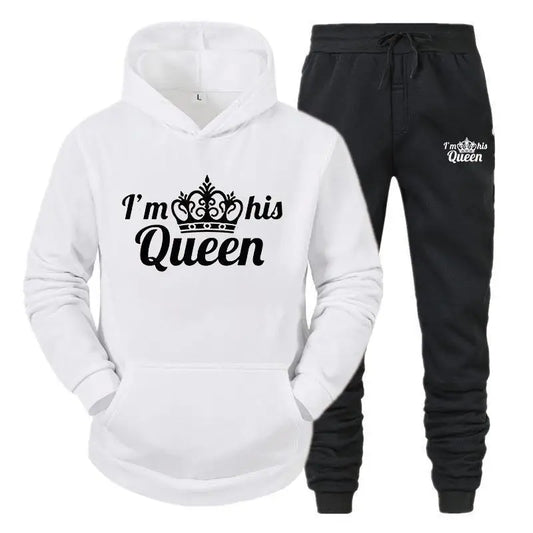 Women’s Queen Tracksuit – 2-Piece Hoodie & Sweatpants Set