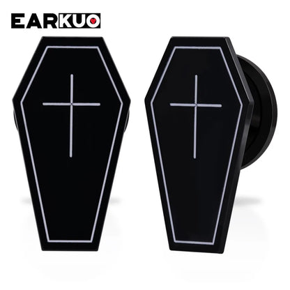 Acrylic Cat OUIJA Ear Plugs – Witch Poker Tunnels & Stretchers (2PCS)