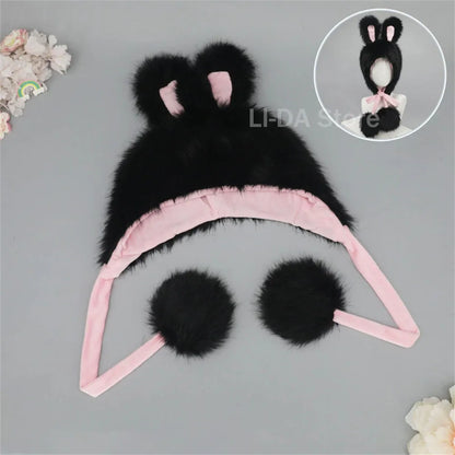 Plush Bunny Ears Hat