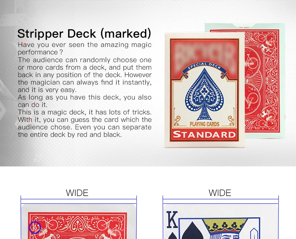 Secret Marked Poker Cards