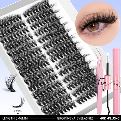 Lash Clusters Kit – 540PCS Cat-Eye Lash Extension Set with Bond & Seal