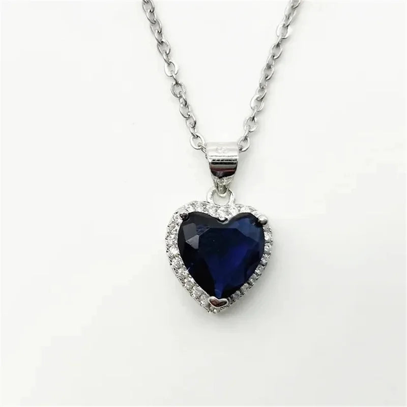 CC Cubic Zirconia Water Drop Pendant Necklace