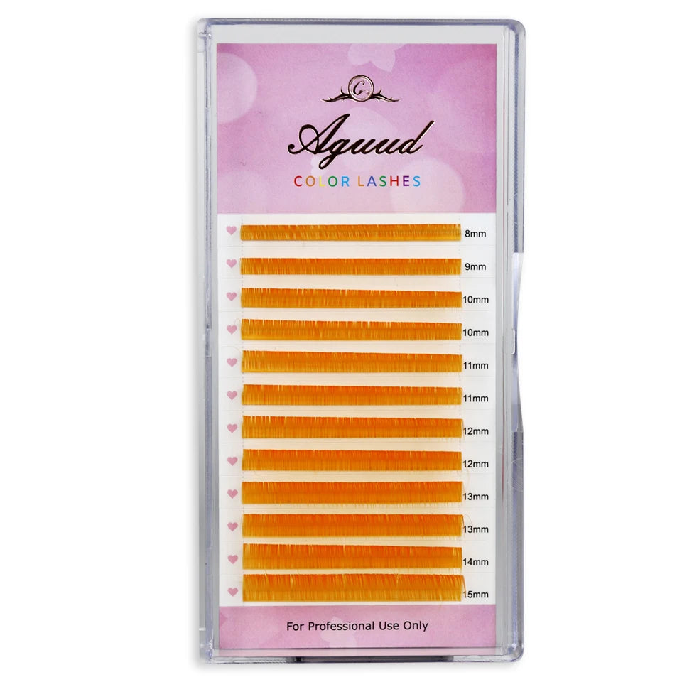 Glow-in-the-Dark Neon UV Lash Extensions – Fluorescent Color Faux Mink C Curl