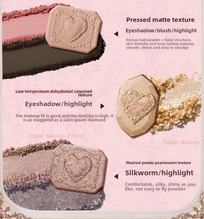 FlowerKnows Strawberry Cupid Complexion Palette – Blush, Glow, &amp; Radiate Romance