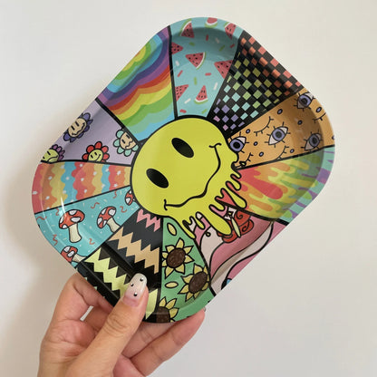 7×5.5 Inch Portable Rolling Tray