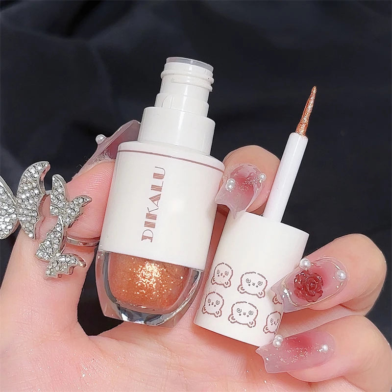 Bear Bowling Ball Liquid Eyeshadow – Super Sparkle Pearl Glitter Eye Makeup