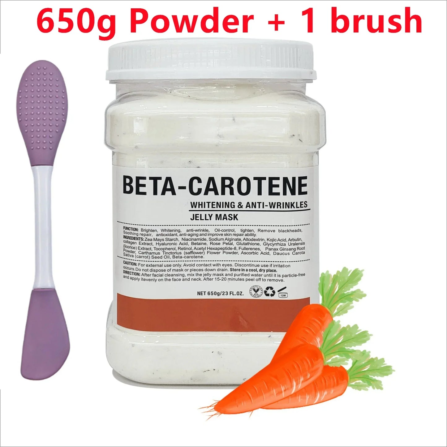 650g Chamomile & Hyaluronic Acid Jelly Mask Powder – Hydrating, Firming & Brightening Facial Treatment 💆‍♀️✨