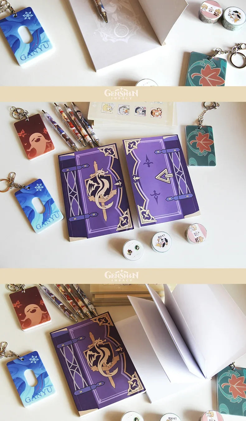 Genshin Impact Mona Notebook – Student Stationery, Cosplay Prop & Collector’s Gift