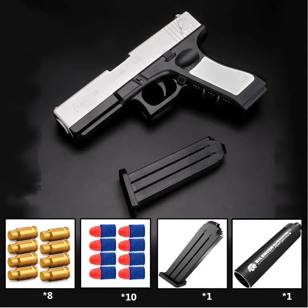 Shell Ejecting Soft Bullet Pistol