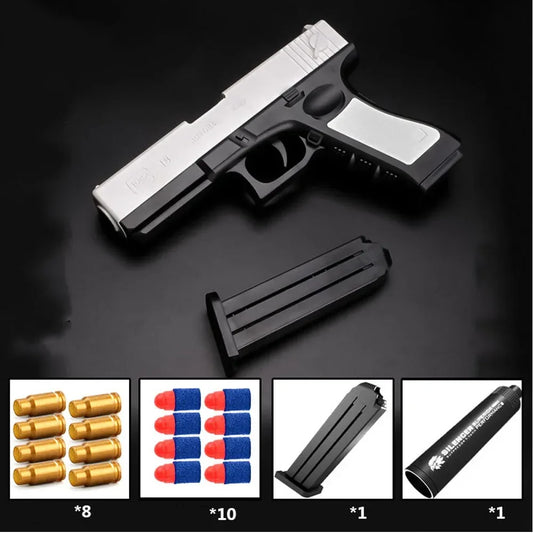 Shell Ejecting Soft Bullet Pistol