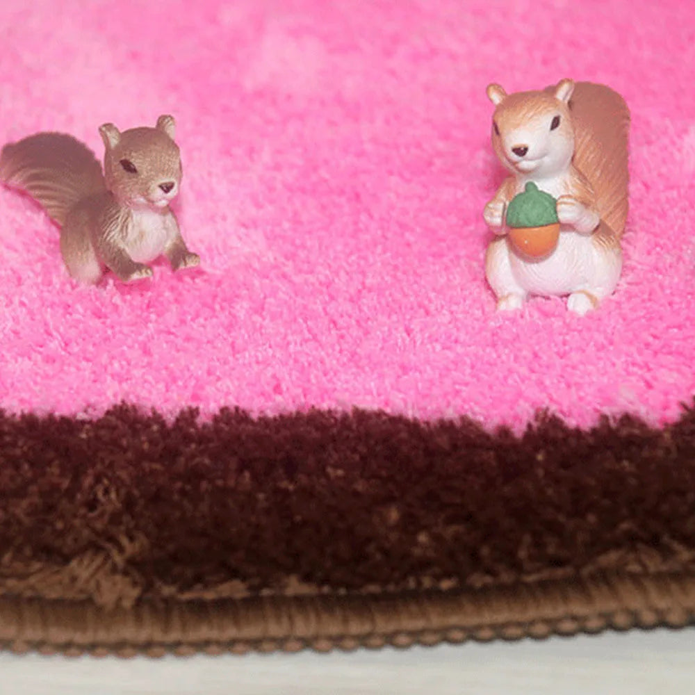 Cute Cartoon Ice Cream Plush Rug