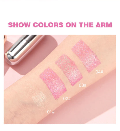Color-Changing Jelly Lipstick – Glitter Tint &amp; Moisturizing Balm