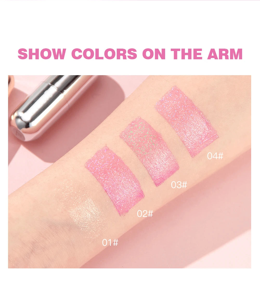 Glitter Crystal Jelly Lipstick – Color-Changing Moisturizing Lip Tint Balm