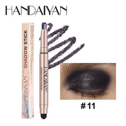Double-Head Eyeshadow Stick – Shimmer & Matte Cream Pencil (Waterproof, Long-Lasting)