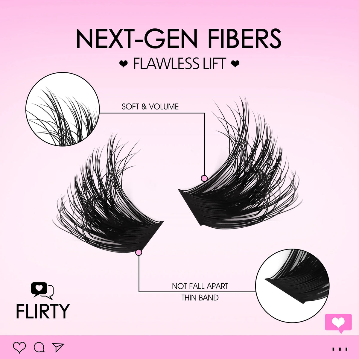 Fluffy Lash Clusters Kit – 100D Wispy Individual Eyelash Extensions (8–18mm)