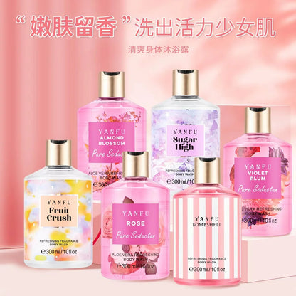 Sweet Fragrance Body Wash – 300ml Moisturizing & Oil-Control Shower Gel for Deep Cleansing and Lasting Scent