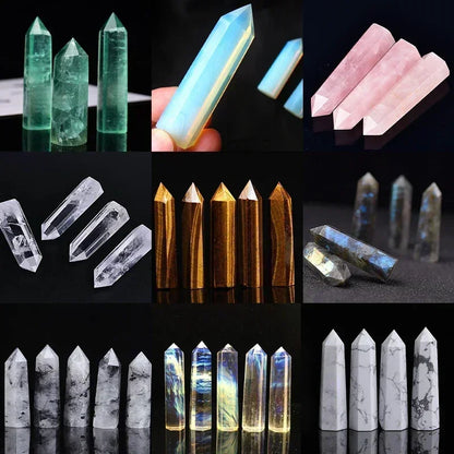 Natural Crystal Point Wand – Healing Stones & Witchcraft Décor