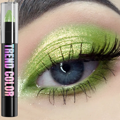24-Color Pearlescent Glitter Eyeshadow & Eyeliner Pencil – Waterproof, Shimmer & Matte Eye Makeup