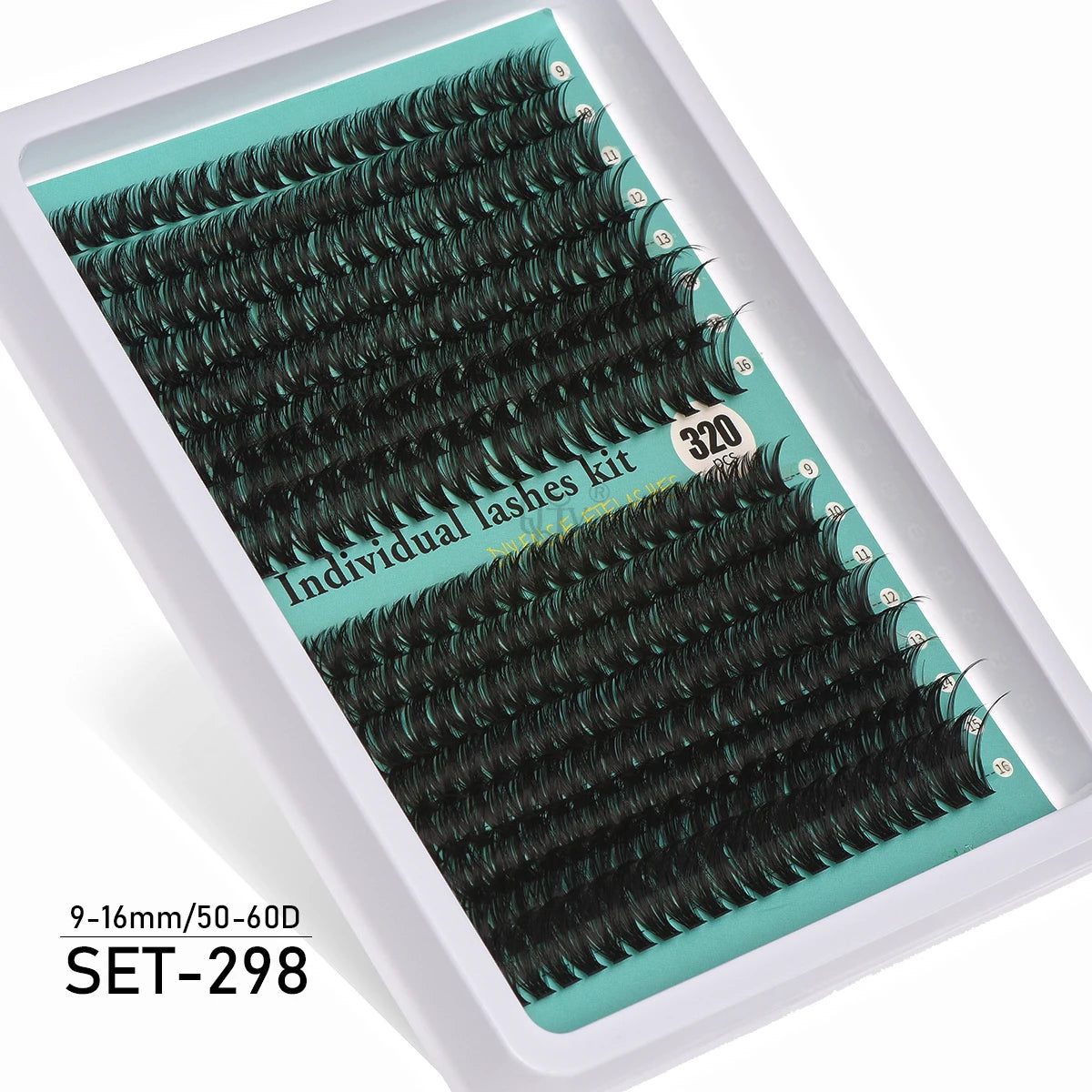 Individual 20–100D Cluster Lashes – 280pcs Mixed Tray Volume Extensions
