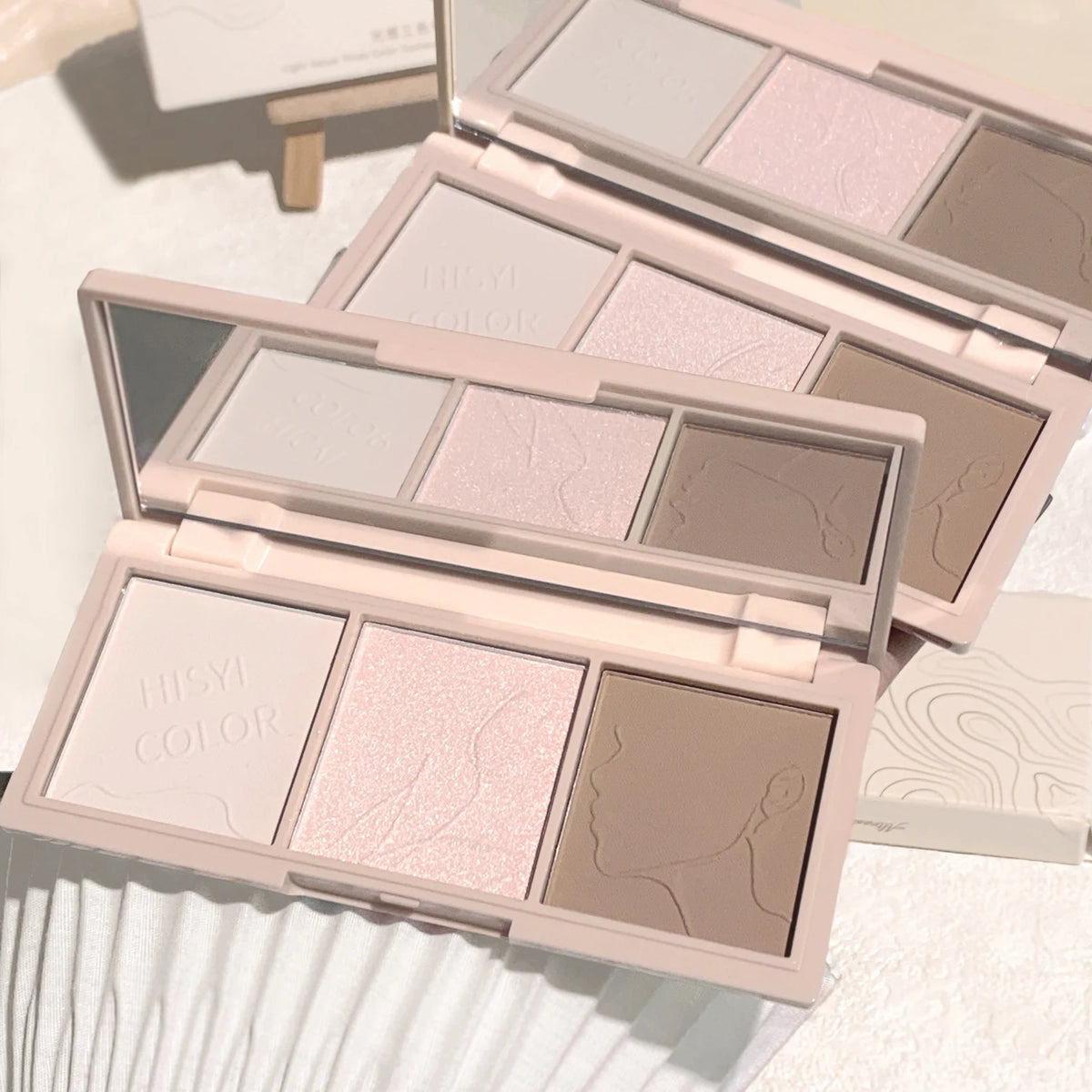 3-Color 3D Contour Highlight Palette