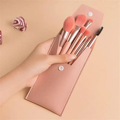 8-Piece Makeup Brush Set – Soft & Fluffy Blending Tools