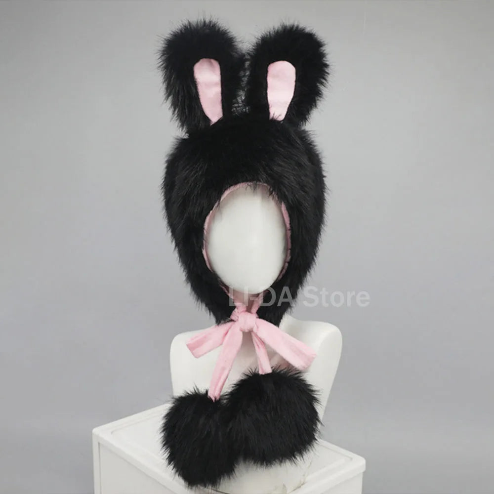 Plush Bunny Ears Hat