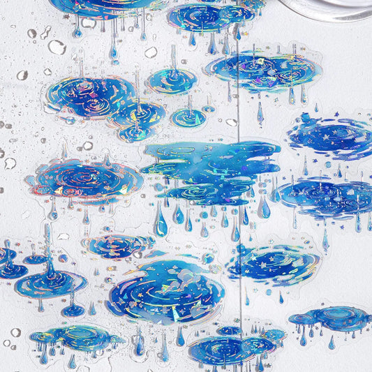20pcs Kawaii “Boundless Waterspeak” Stickers – Dreamy Decor for Your Journal