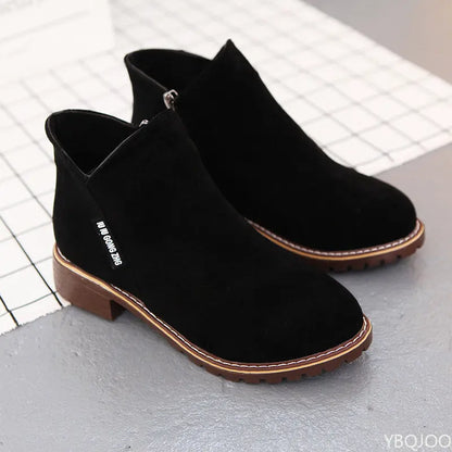 Women’s Platform Ankle Snow Boots – Thick Sole Winter Fashion Boots