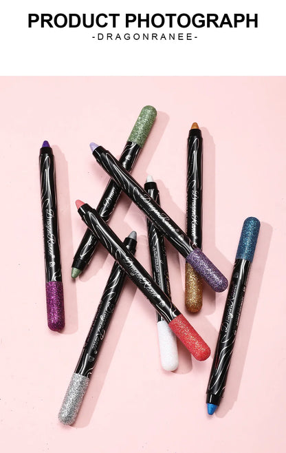 Glitter Eyeshadow & Eyeliner Pencil Set (12 Colors)