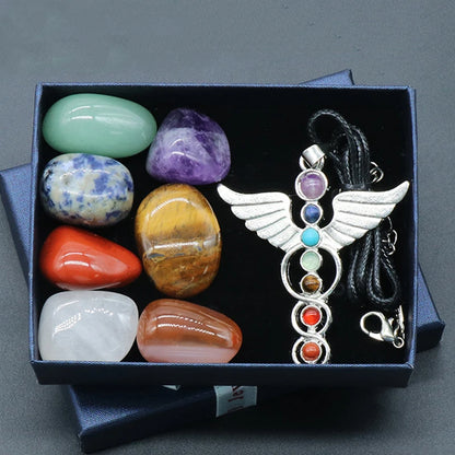 Chakra Yoga Reiki Stone Set – Natural Crystal Healing Collection