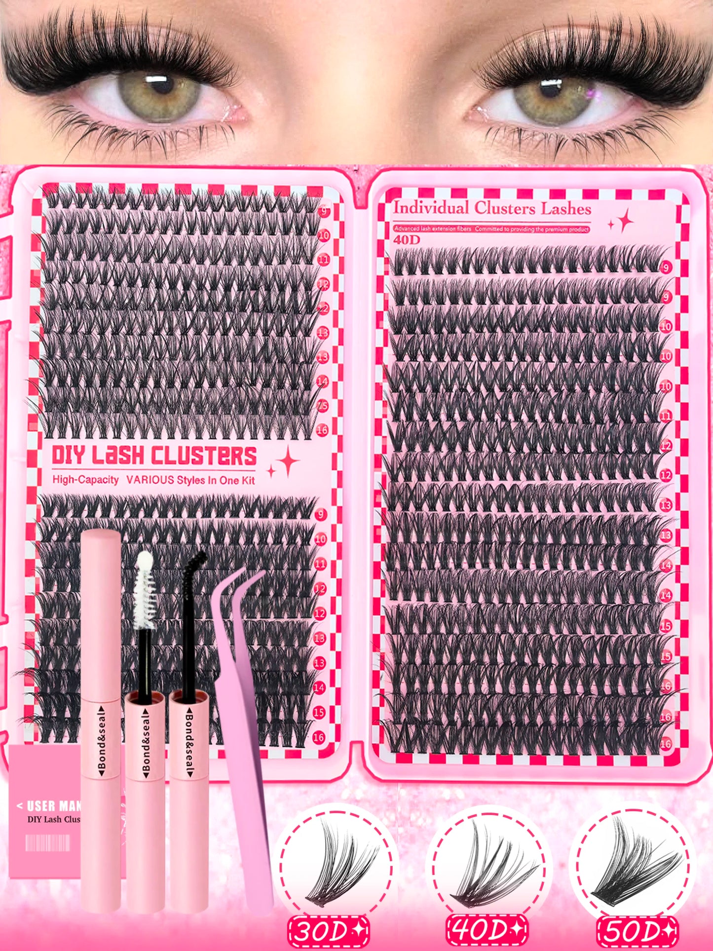 DIY Individual Lash Extension Kit (30D / 40D / 50D / 80D)
