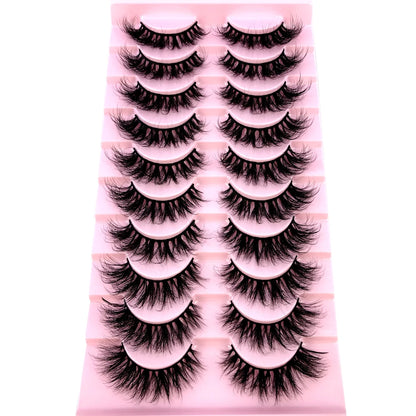 3D Mink-Effect False Eyelash Set – Soft, Fluffy &amp; Full of Volume