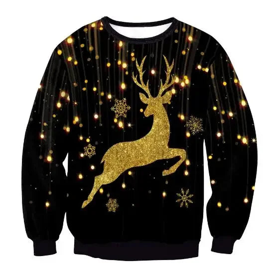 3D Funny Christmas Sweater – Green Holiday Jumper for Party & Festive Wear