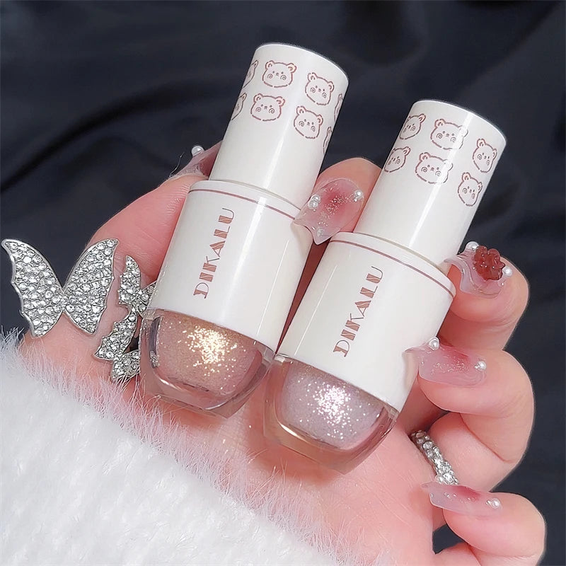 Bear Bowling Ball Liquid Eyeshadow – Super Sparkle Pearl Glitter Eye Makeup