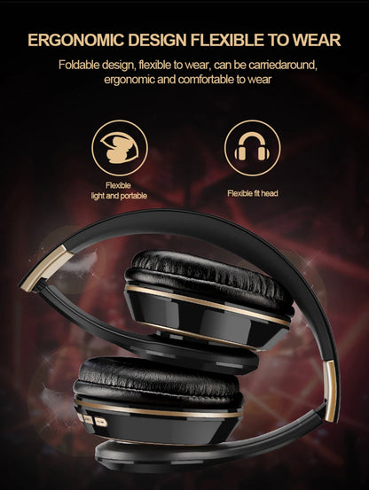 Foldable Bluetooth Sport Headphones – Bass, Comfort, &amp; Wireless Freedom