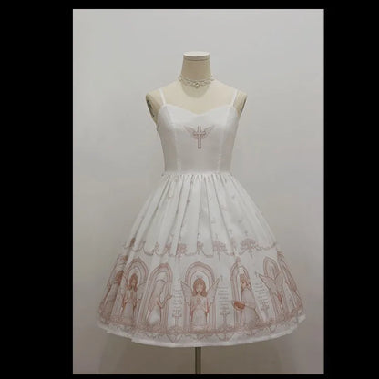 Dark Gothic Devil Print Lolita Dress