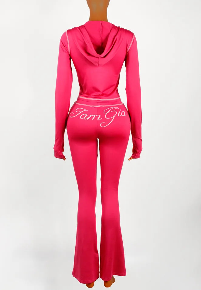 Y2K Hooded 2-Piece Set