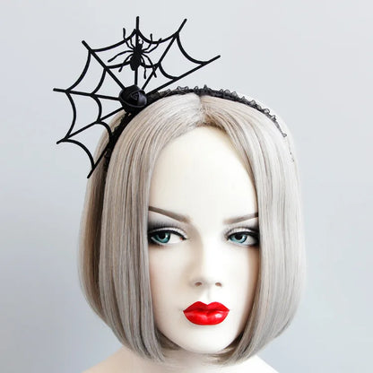 Vintage Gothic Rose Crown – Black Witch Headband Tiara