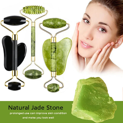 Natural Jade  Face Massager – Glow From Within