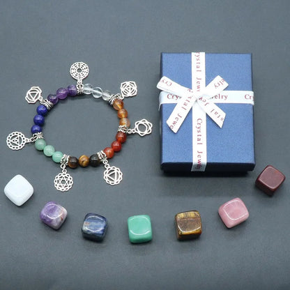 Chakra Yoga Reiki Stone Set – Natural Crystal Healing Collection
