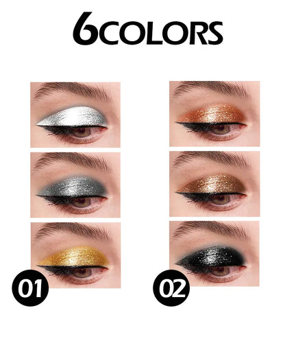 Fit Colors 3-Section Liquid Shimmer Eyeshadow Set – Pearl, Diamond &amp; Drama