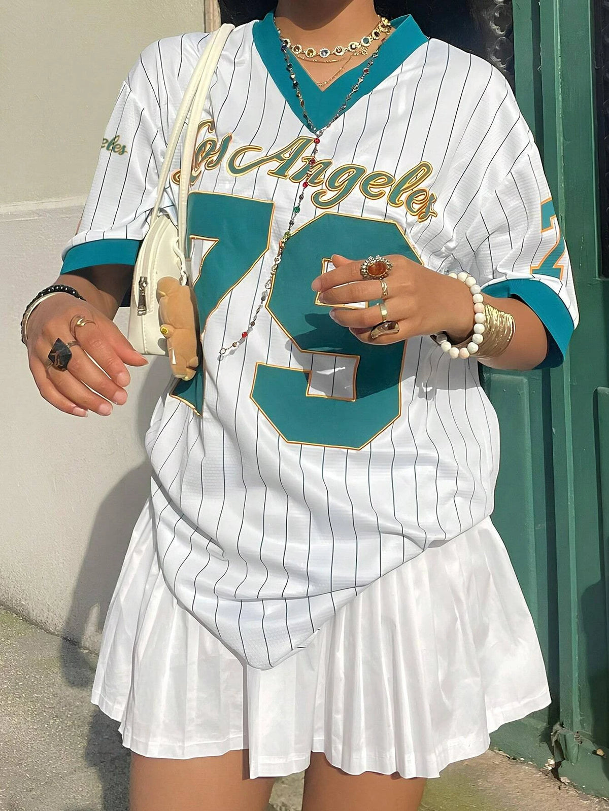Los Angeles No.79 Oversized Football Jersey Tee