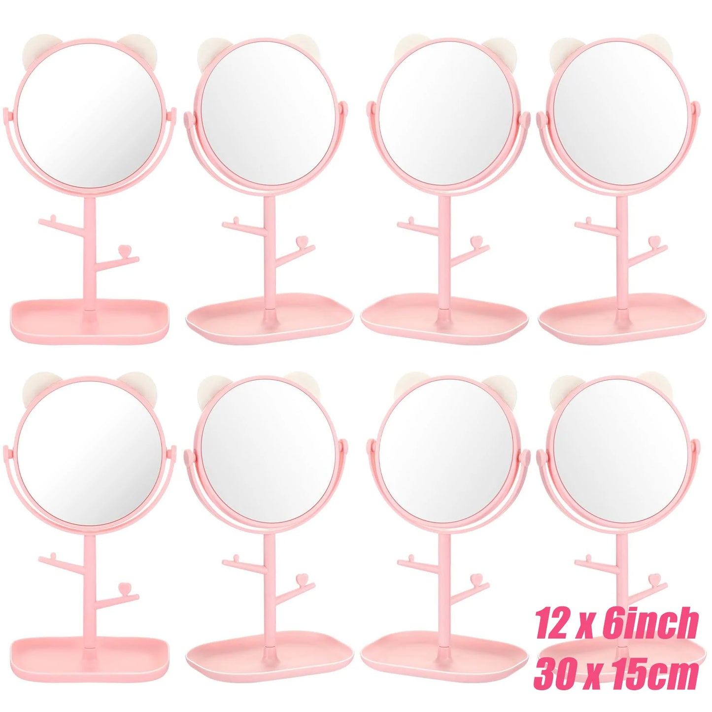 Spa Party Mirrors for Girls – 6-10PCS Makeup & Dressing Table Set