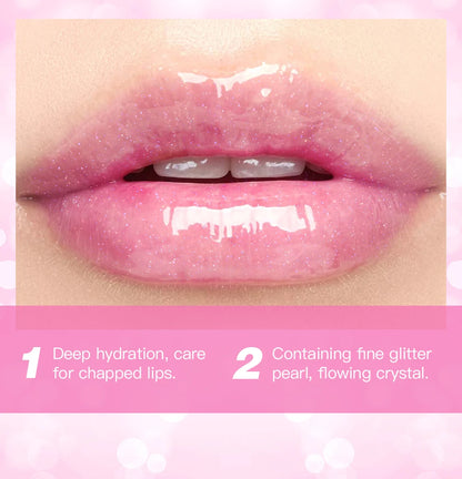 Glitter Crystal Jelly Lipstick – Color-Changing Moisturizing Lip Tint Balm