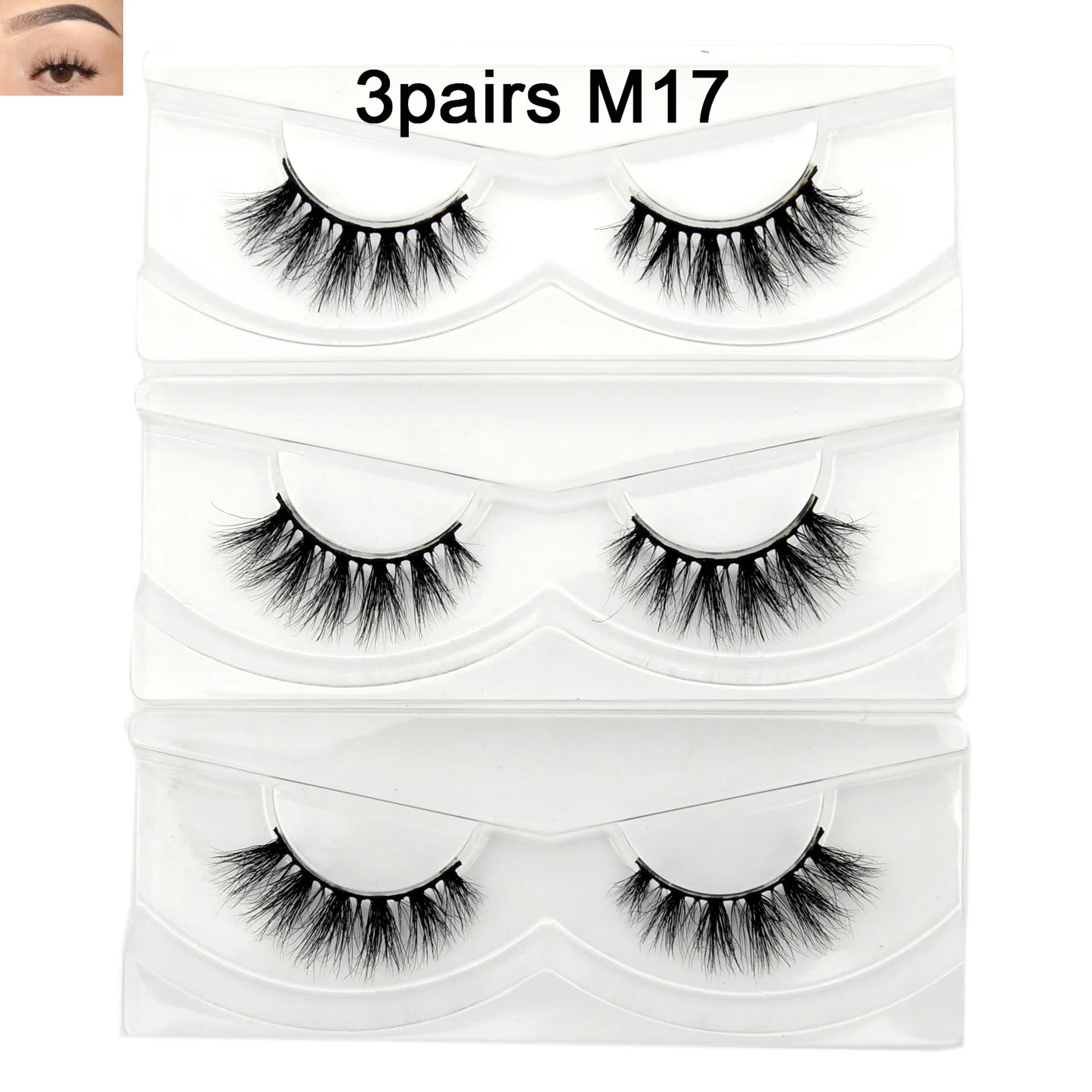 Natural Half Eye False Eyelashes – Soft Mink Look with Lightweight Cotton Band