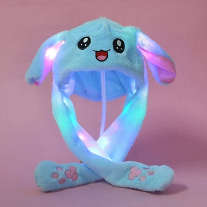 LED Moving Bunny Ears Hat