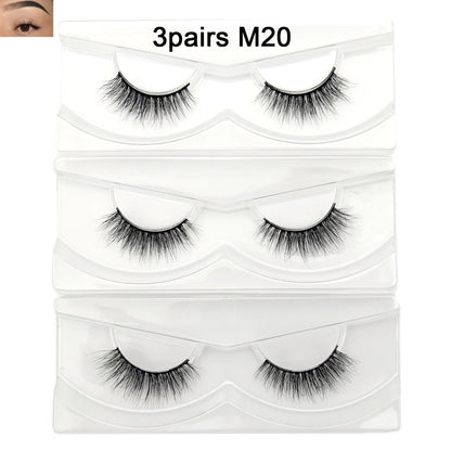 Natural Half Eye False Eyelashes – Soft Mink Look with Lightweight Cotton Band