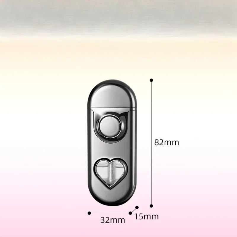 Double Flame LED Butane Metal Lighter