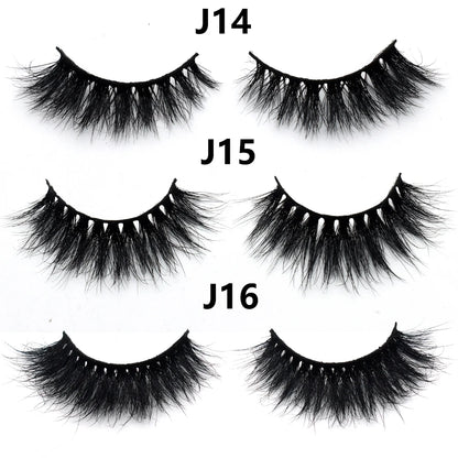 3D Mink Lashes – Fluffy Crisscross Wispy Strip Lashes 1 Soft Box